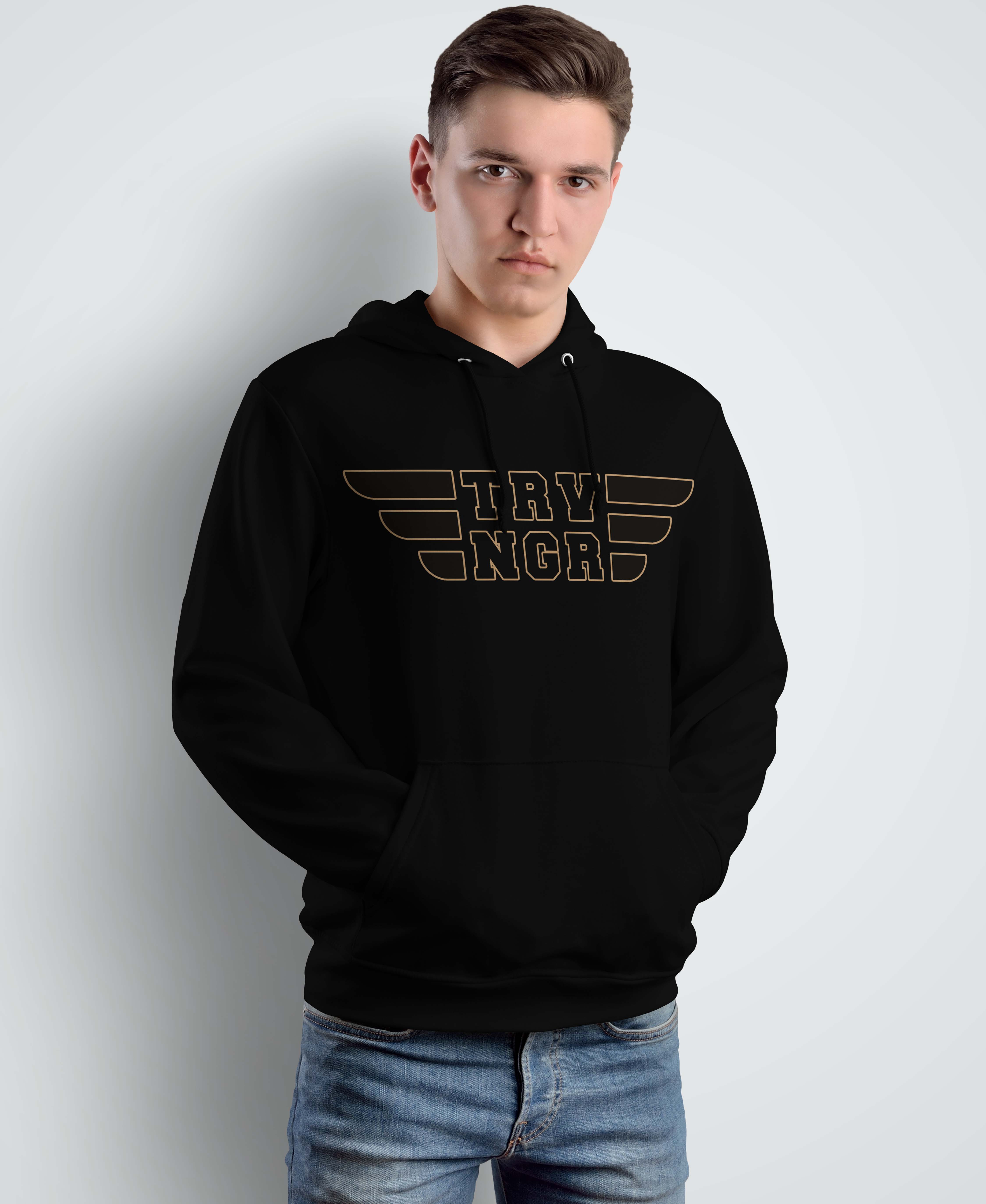 TROVINGR Exclusive Wings men’s black hoodie