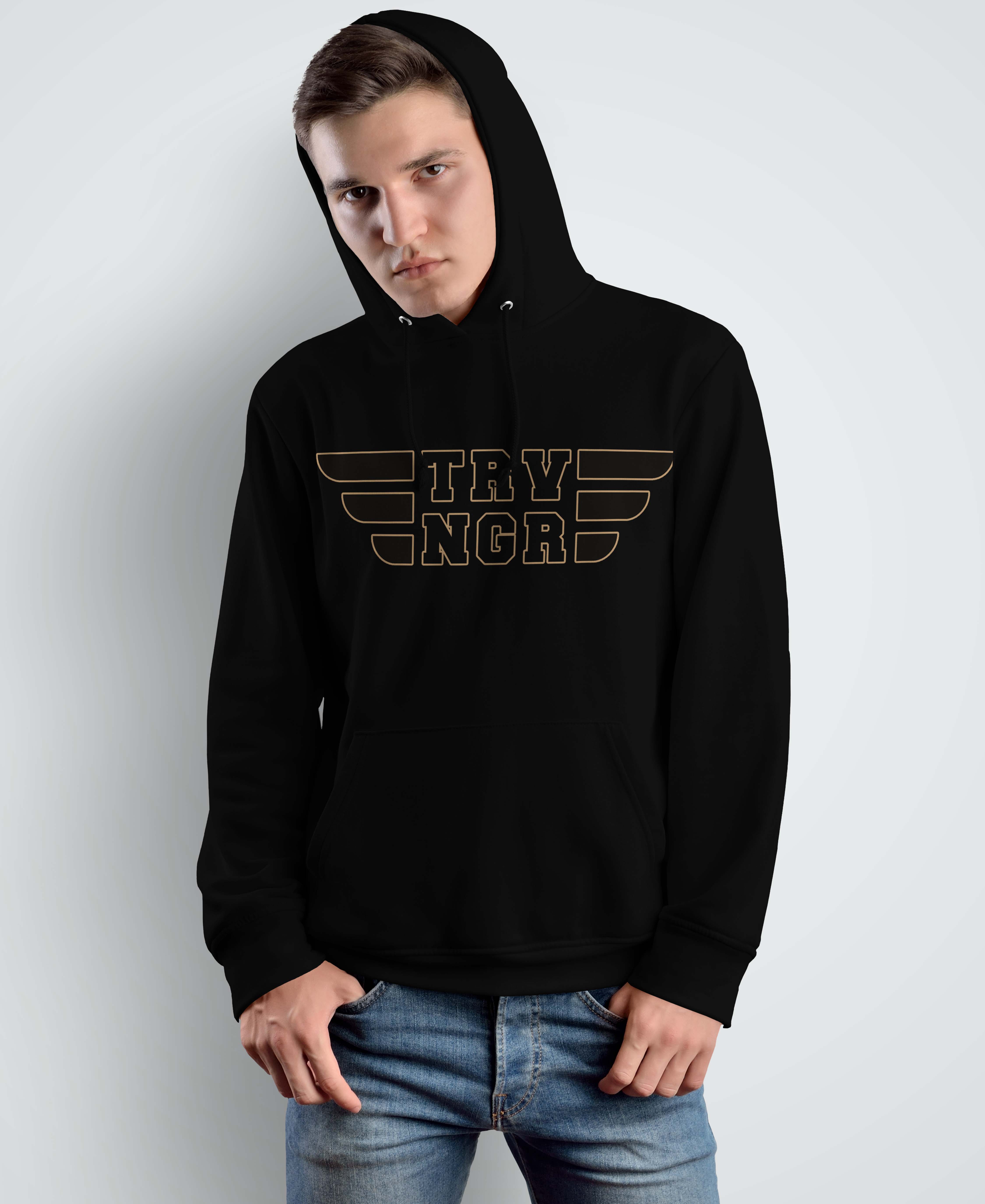 TROVINGR Exclusive Wings men’s black hoodie