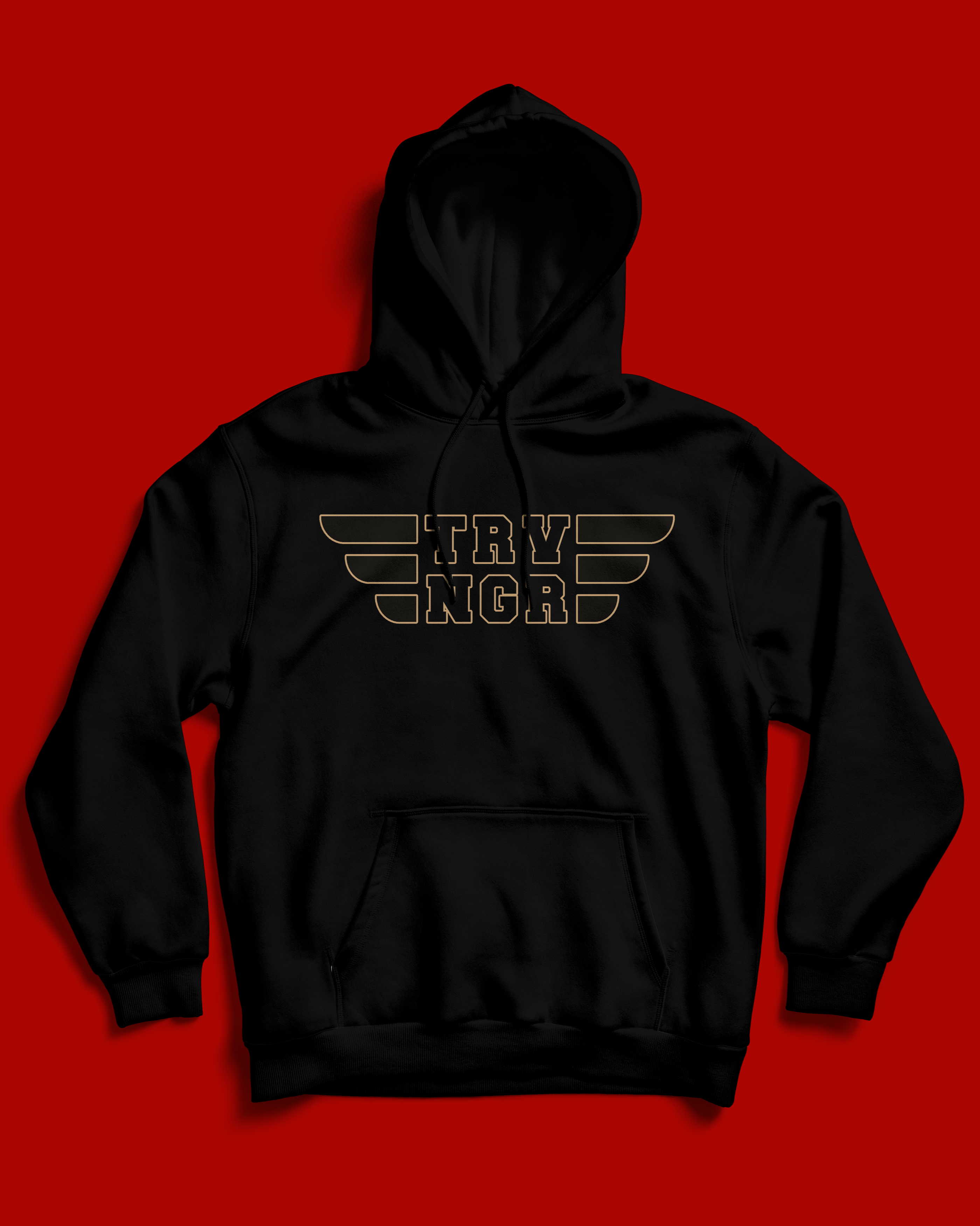 TROVINGR Exclusive Wings men’s black hoodie